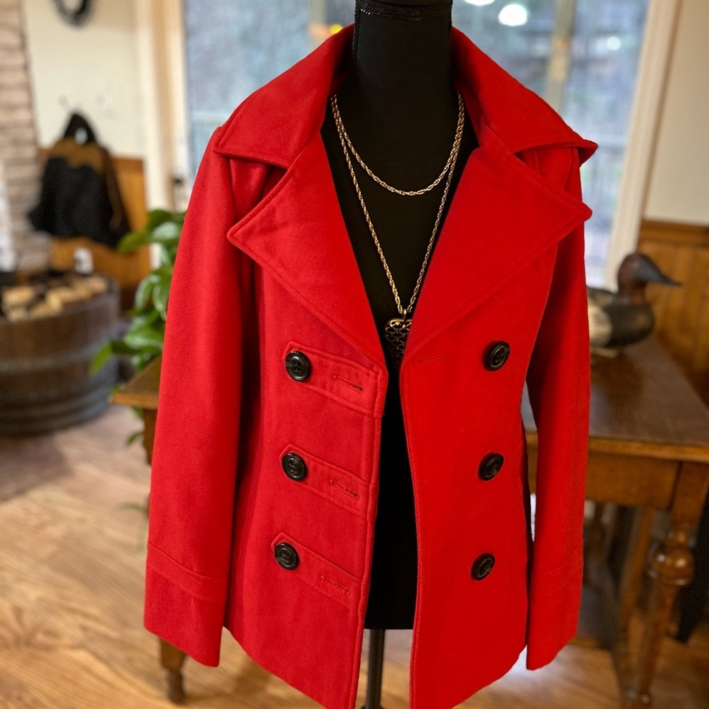 American Rag Pea Coat - Red - Picture 2 of 11